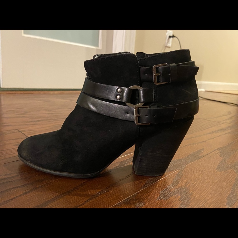 Black Suede Booties